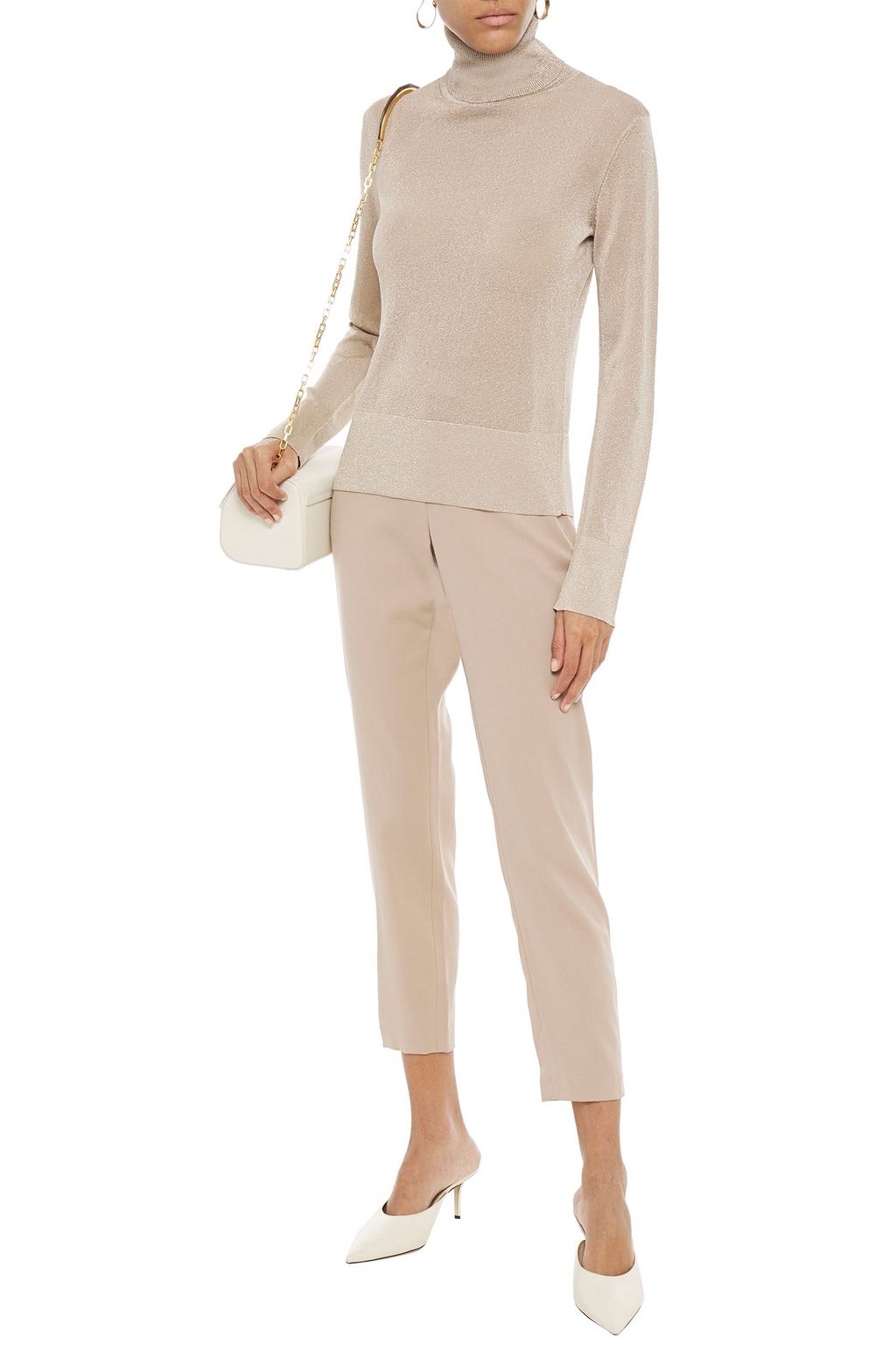 ALTUZARRA Lexia metallic knitted turtleneck sweater