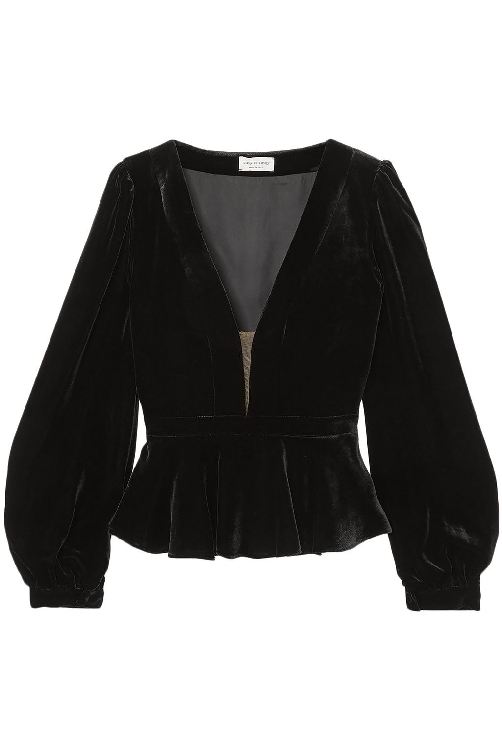velvet peplum