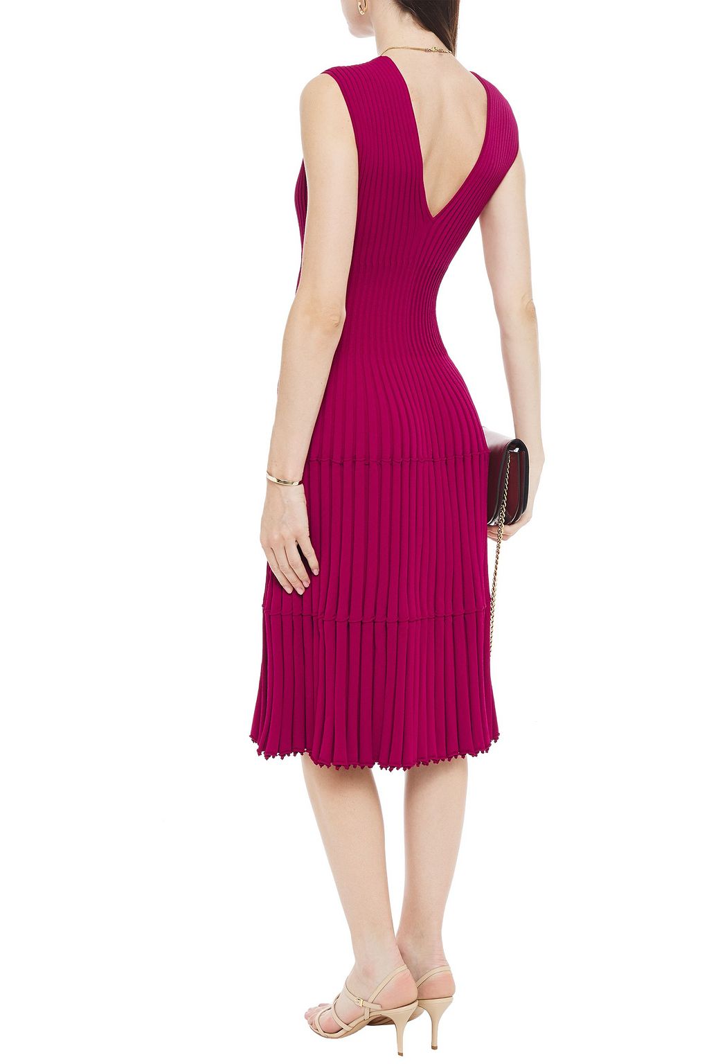 ALTUZARRA Ribbed-knit dress