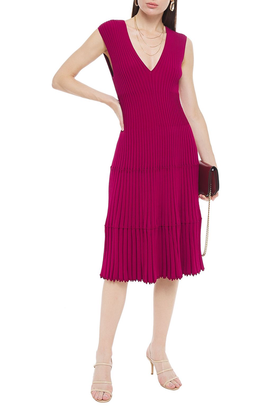 ALTUZARRA Ribbed-knit dress