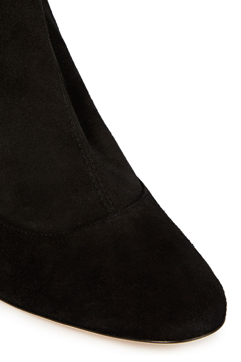 SERGIO ROSSI Textured-leather over-the-knee boots