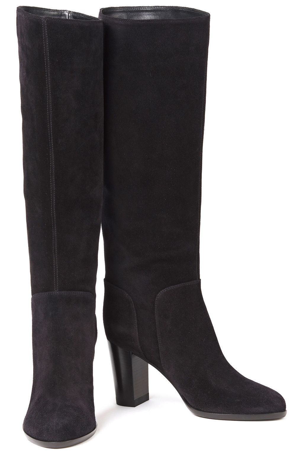 SERGIO ROSSI Chelsea suede knee boots