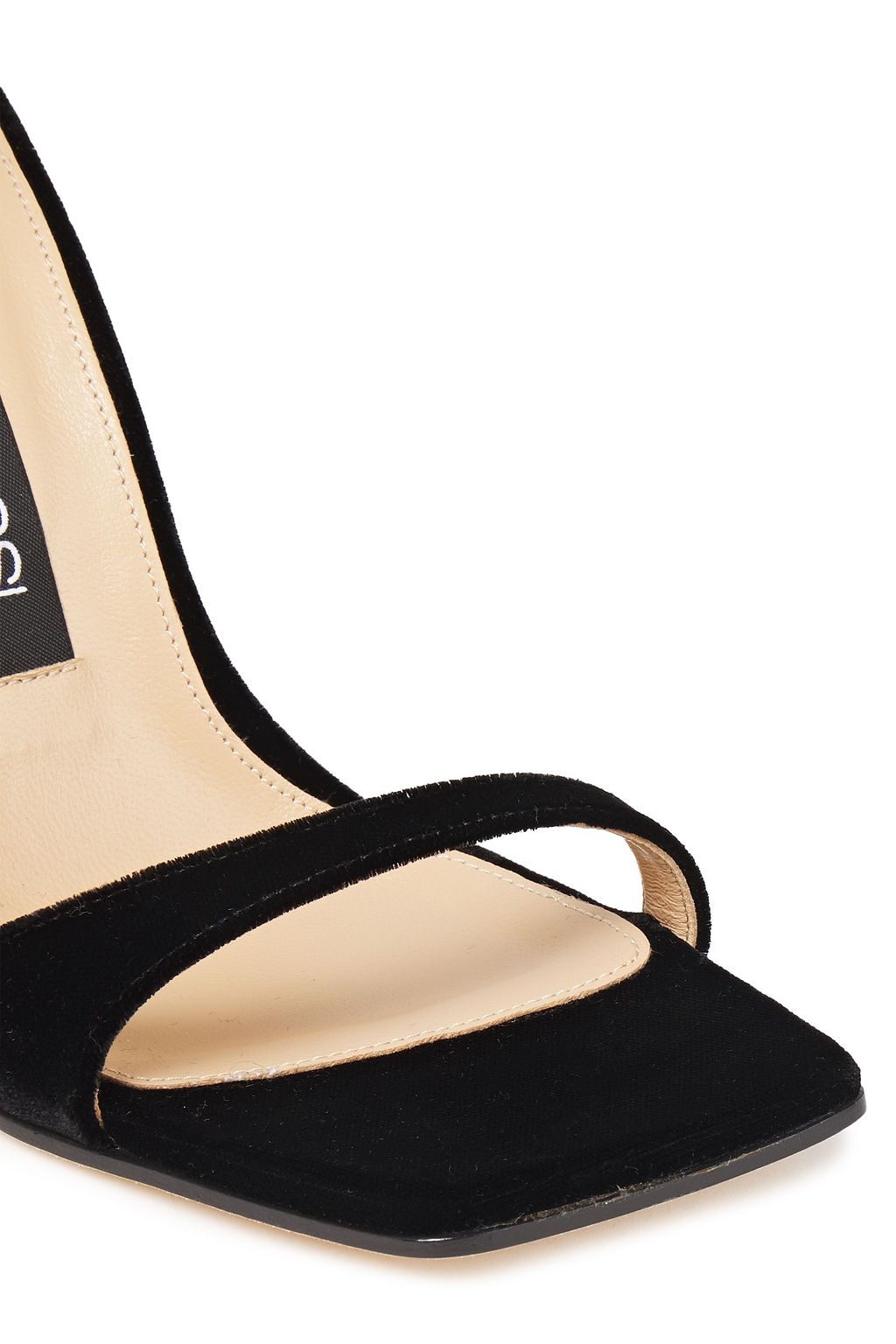 SERGIO ROSSI Crystal-embellished velvet sandals
