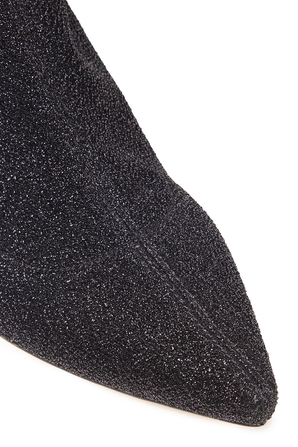 SERGIO ROSSI sr Milano metallic stretch-knit sock boots