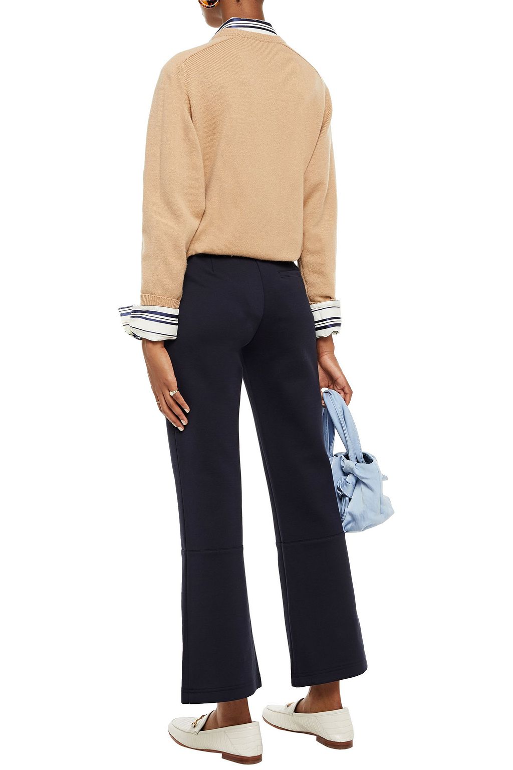 MARNI Cotton-blend ponte kick-flare pants