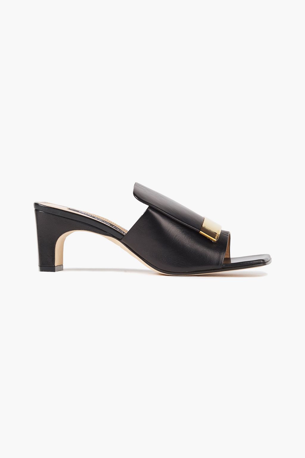 SERGIO ROSSI sr1 embellished leather mules | THE OUTNET