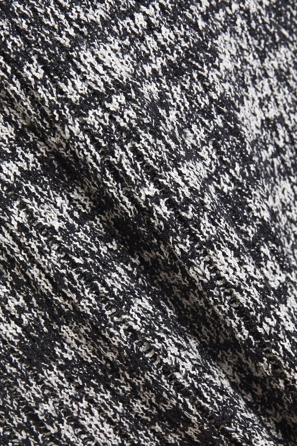 VICTORIA, VICTORIA BECKHAM Marled ribbed-knit flared pants