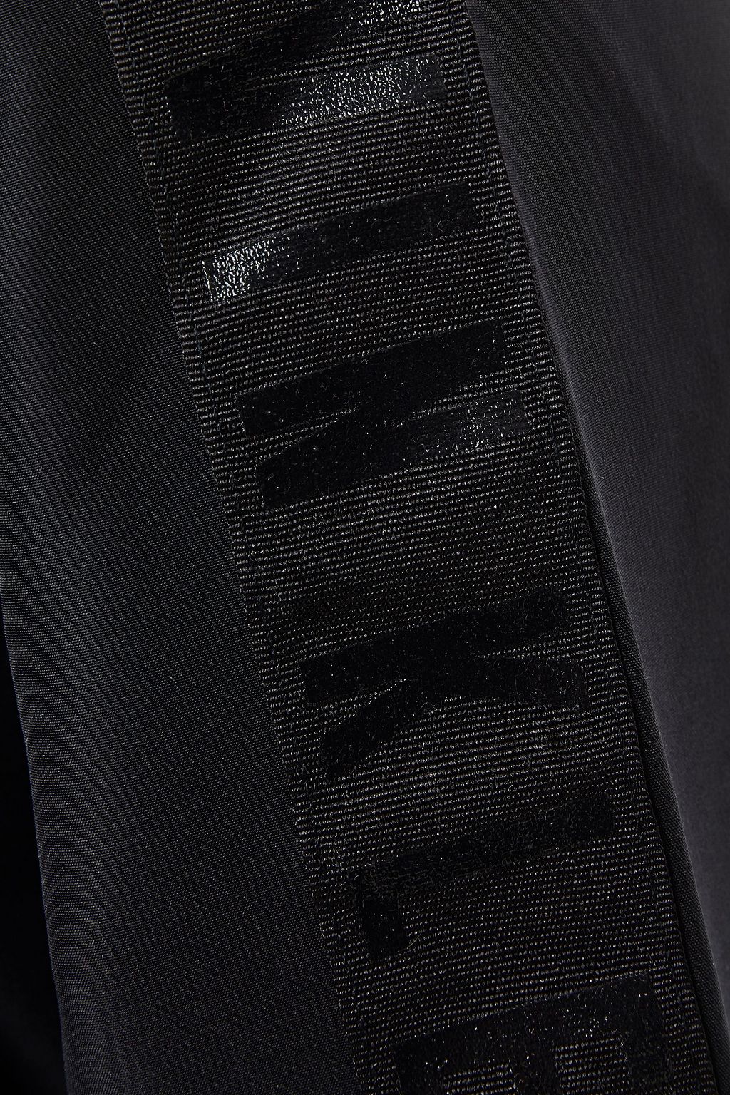 CALVIN KLEIN PERFORMANCE Monogram-trimmed printed shell hoodie