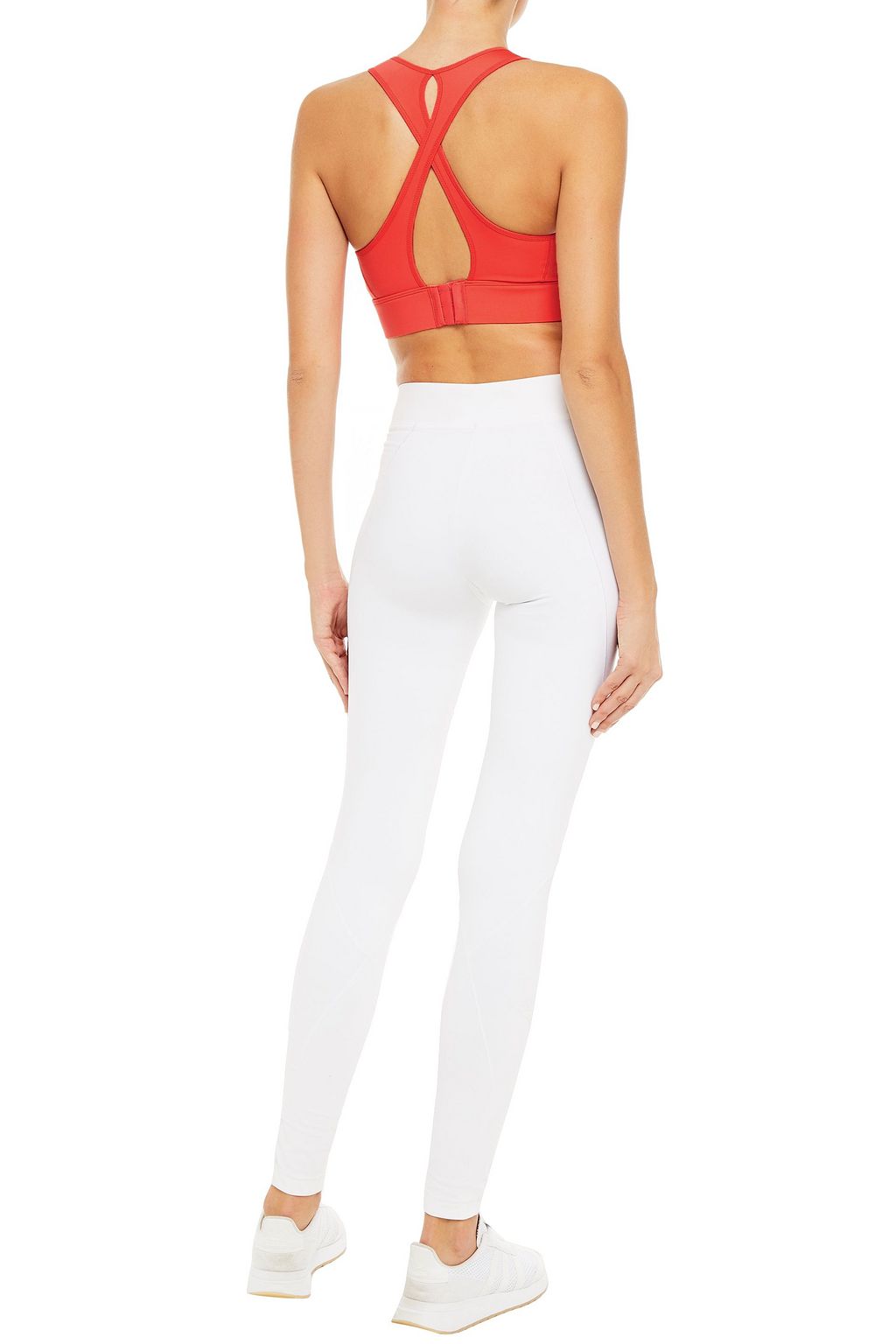 CALVIN KLEIN PERFORMANCE Two-tone stretch sports bra