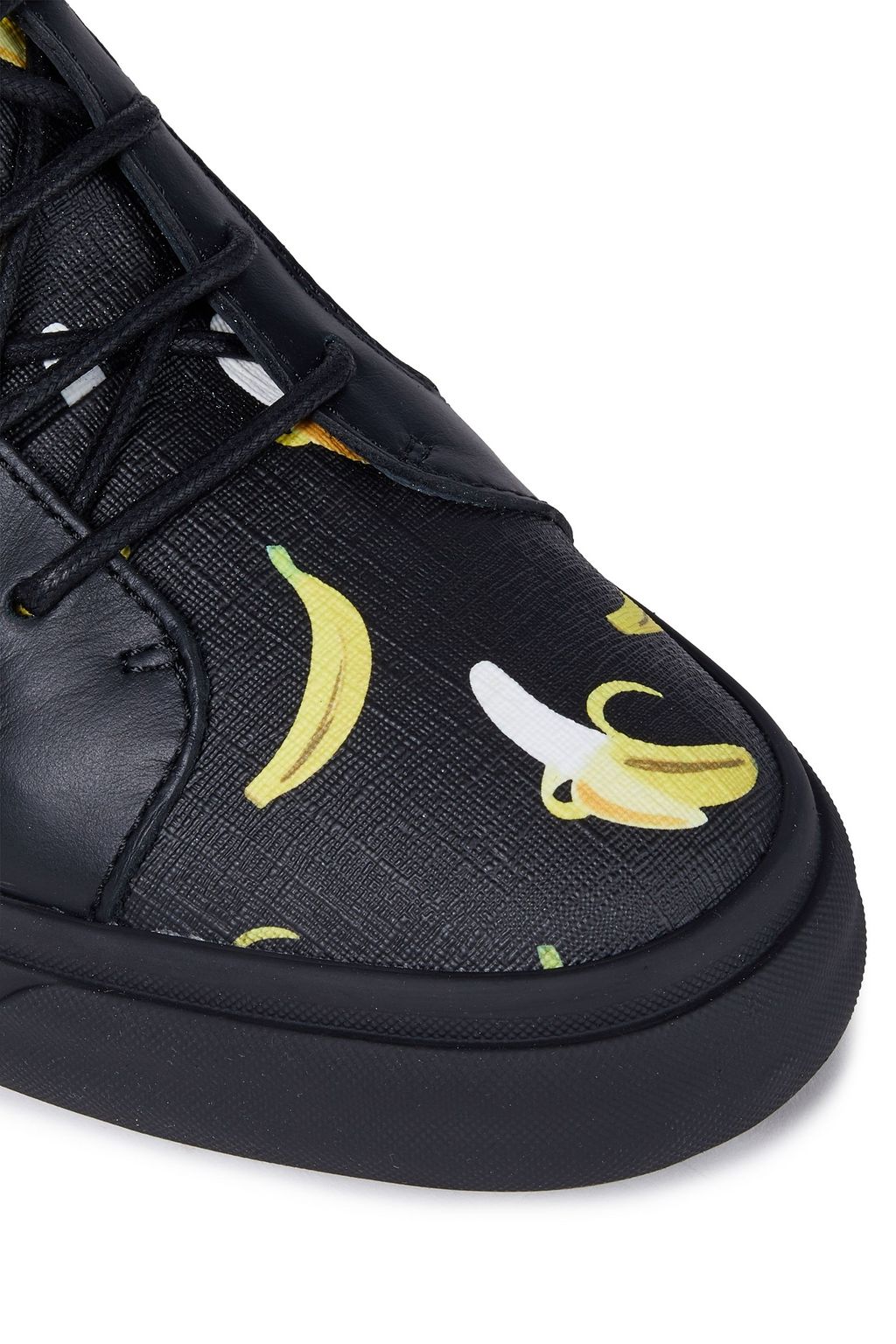 GIUSEPPE ZANOTTI Kidlondon printed textured-leather high-top sneakers