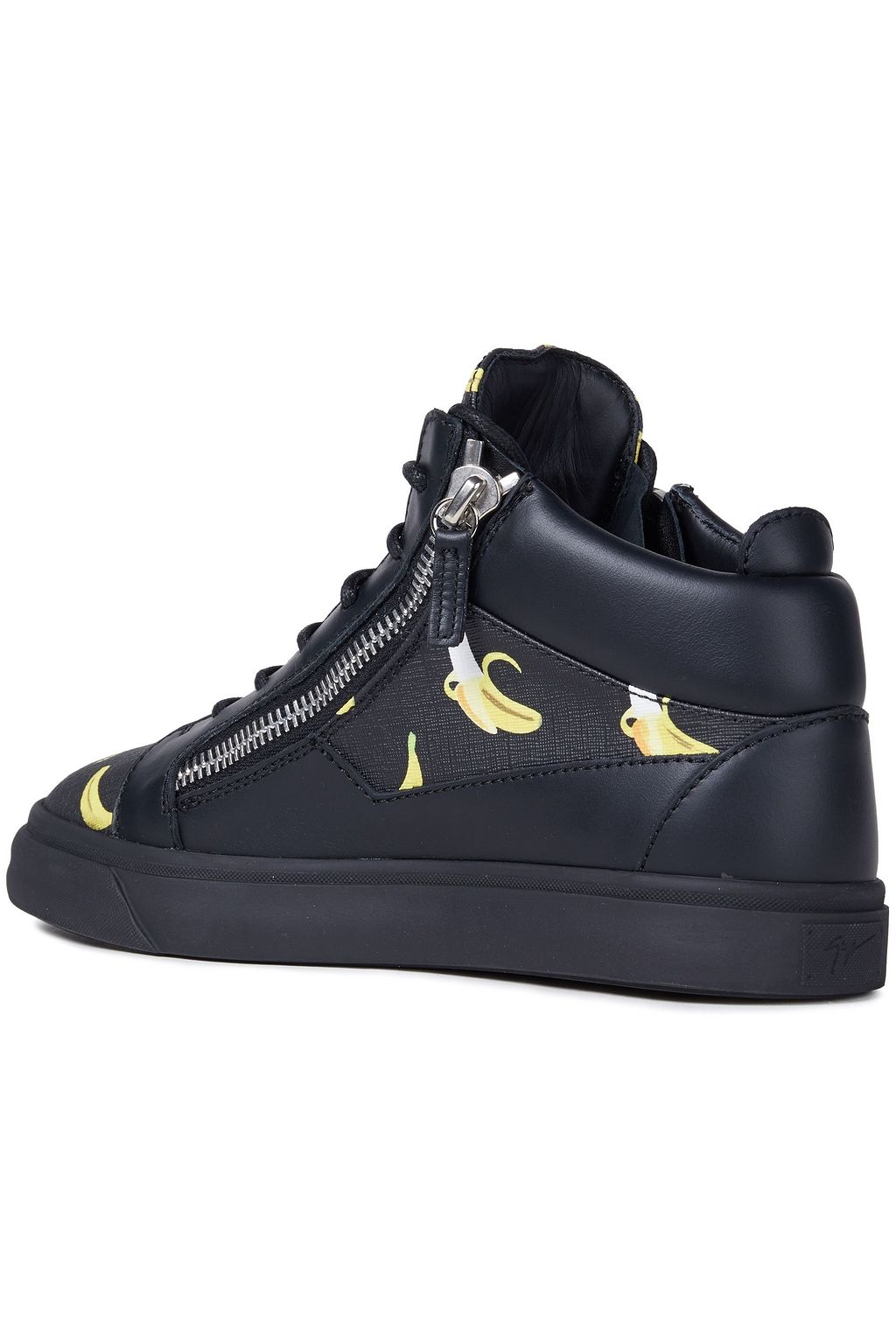 GIUSEPPE ZANOTTI Kidlondon printed textured-leather high-top sneakers