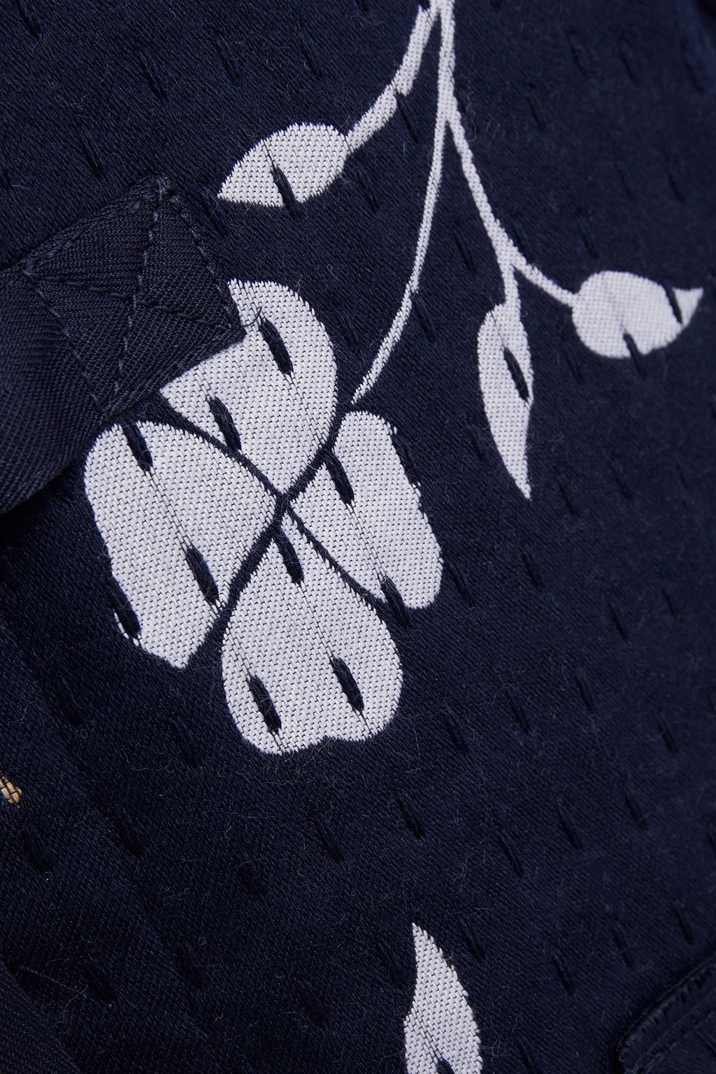 OSCAR DE LA RENTA Patchwork-effect jacquard coat
