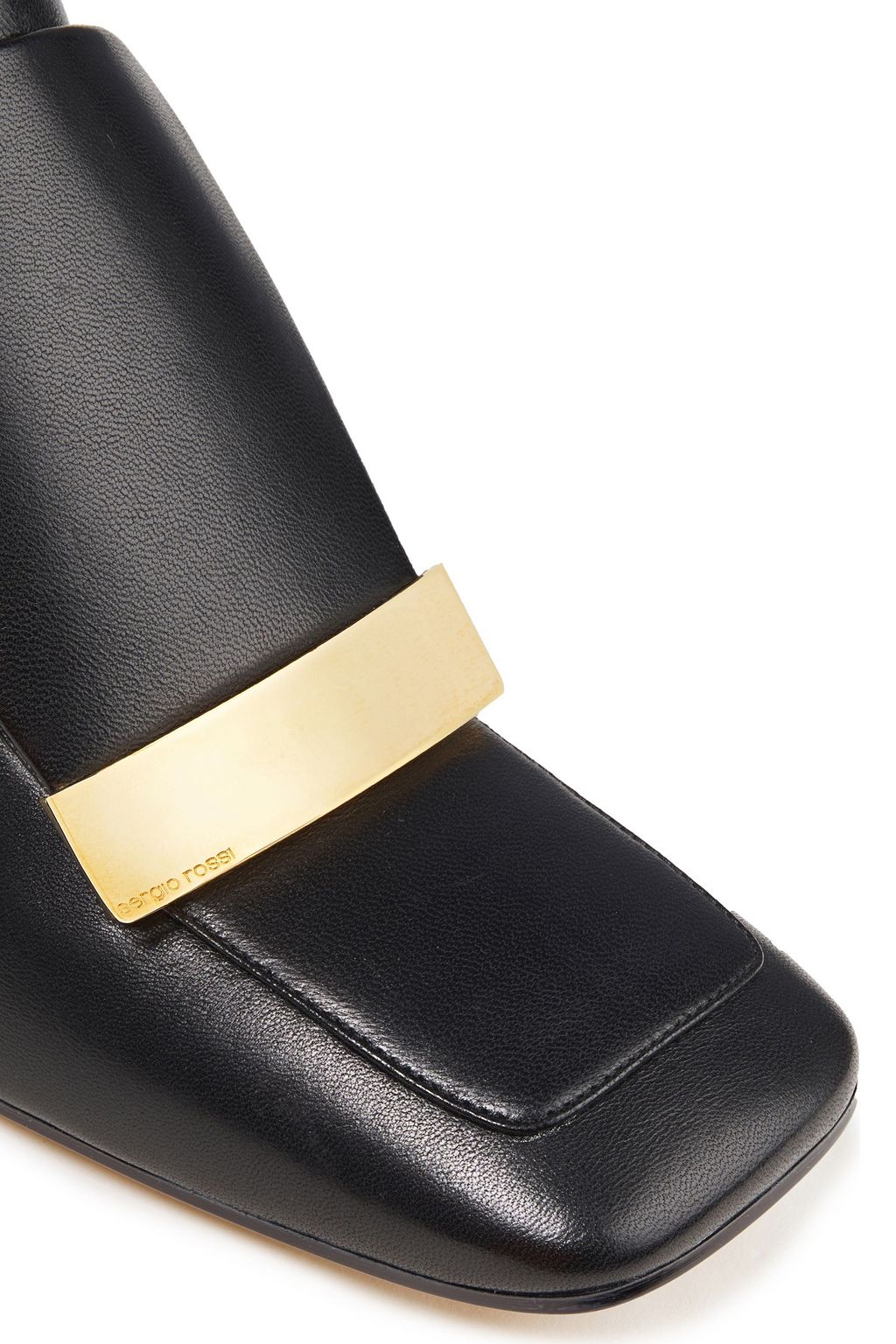 SERGIO ROSSI Embellished leather knee boots