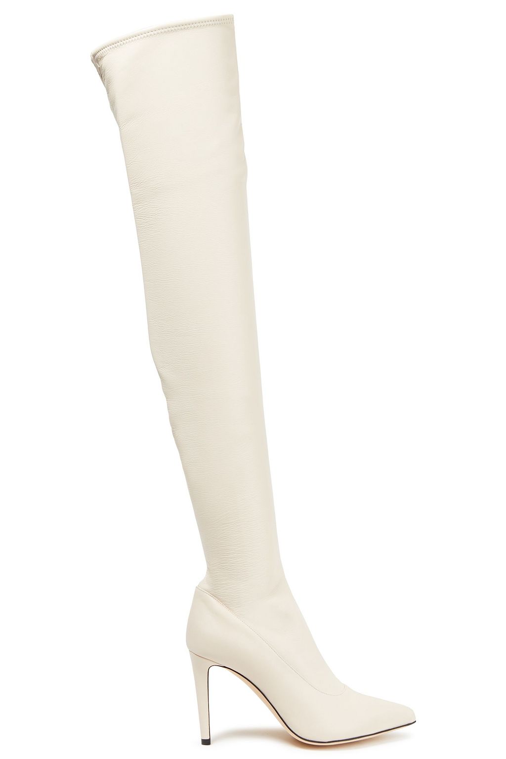 ivory thigh high boots