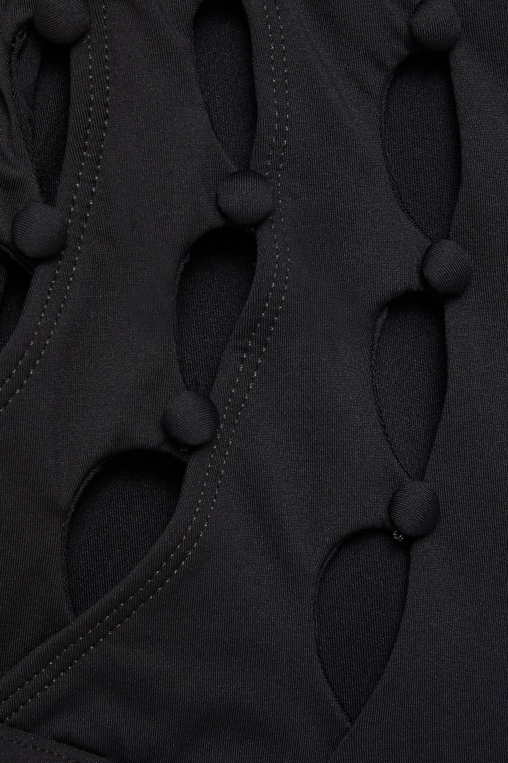 ZIMMERMANN Button-embellished cutout swimsuit