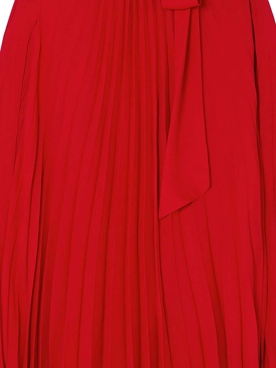 pussy-bow cape-effect silk-georgette mini dress