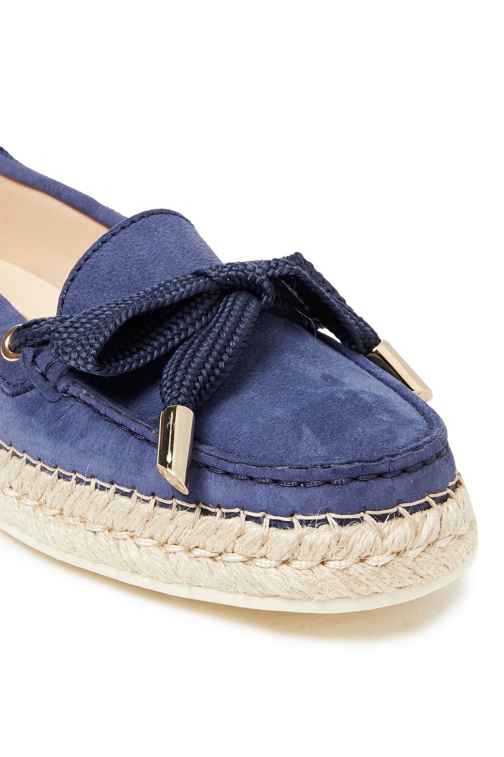 TOD'S حذاء لوفر من الشامواه مزيّن بعقدة فراشيّة