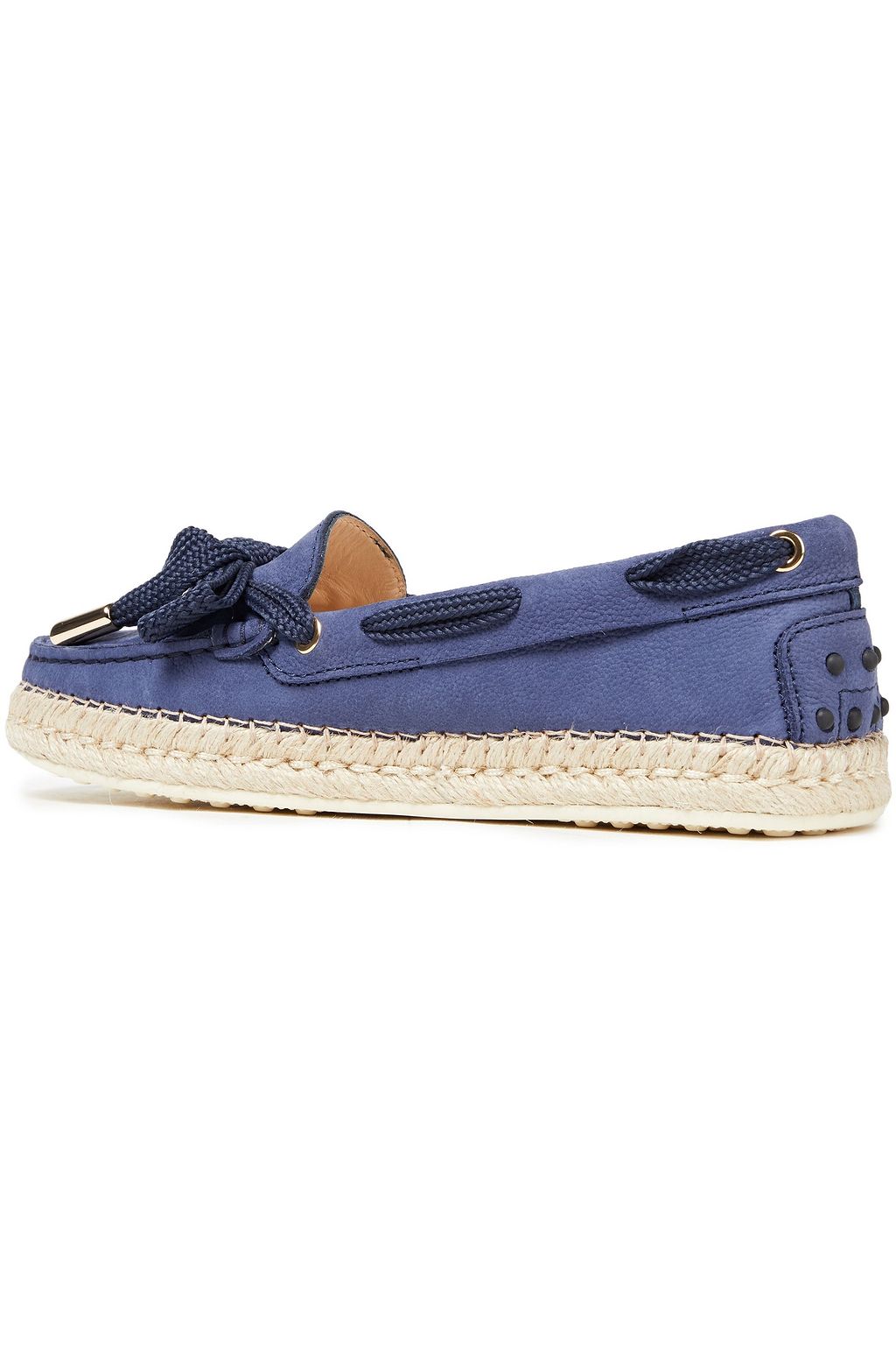 TOD'S حذاء لوفر من الشامواه مزيّن بعقدة فراشيّة
