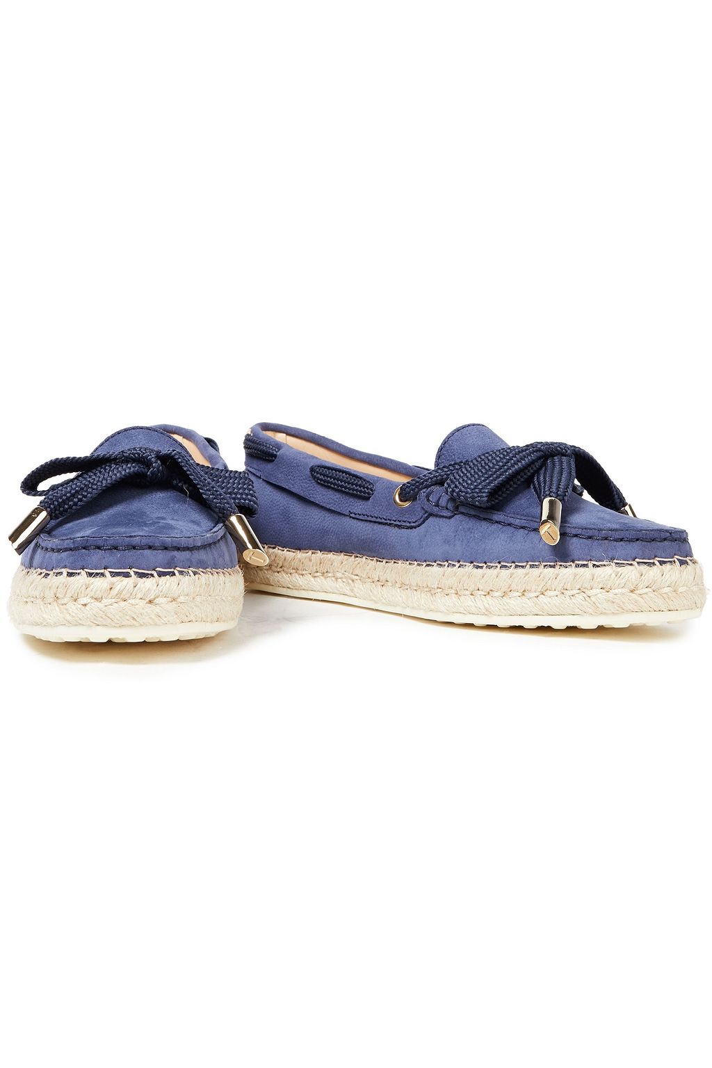 TOD'S حذاء لوفر من الشامواه مزيّن بعقدة فراشيّة