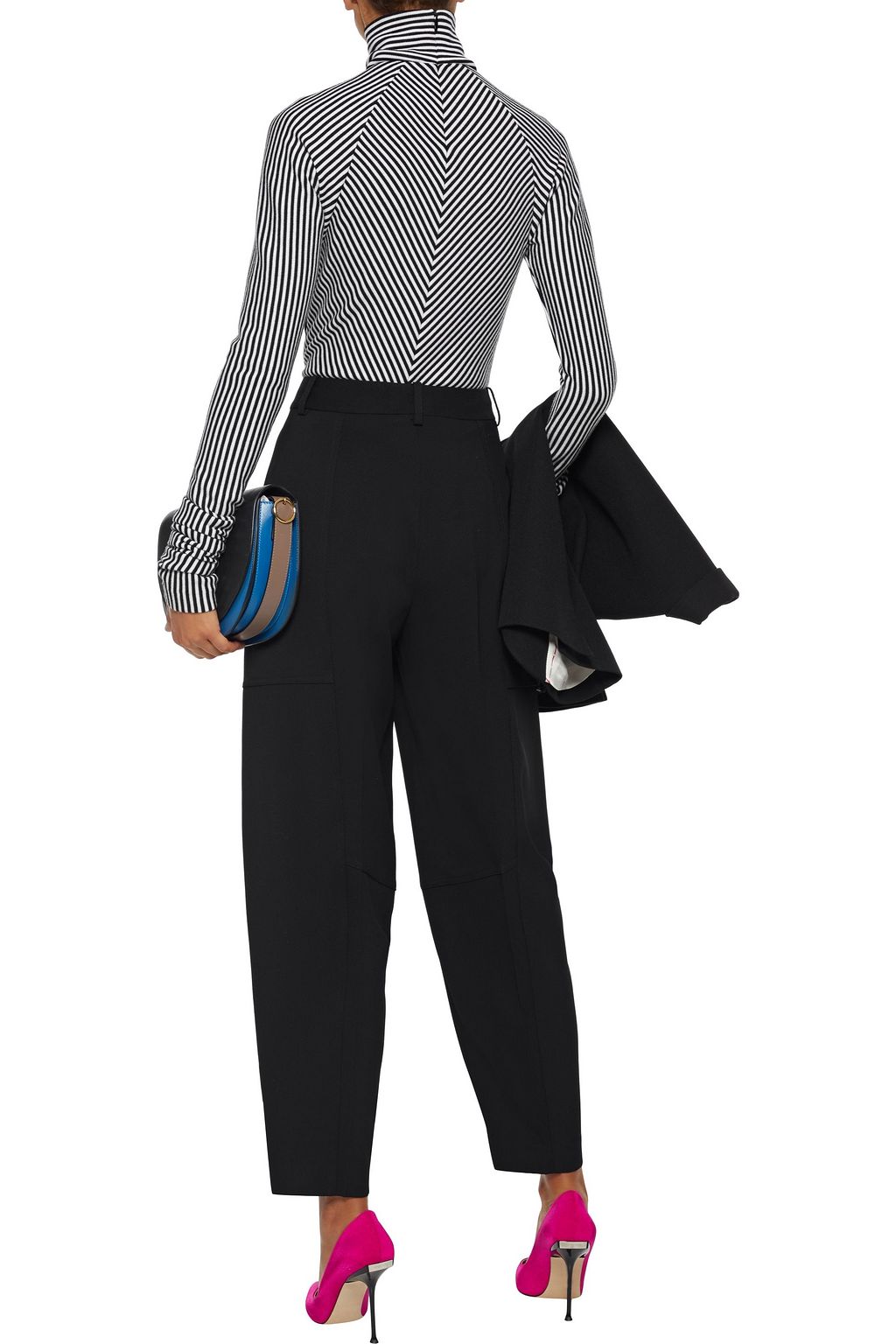 VICTORIA BECKHAM Wool-gabardine tapered pants