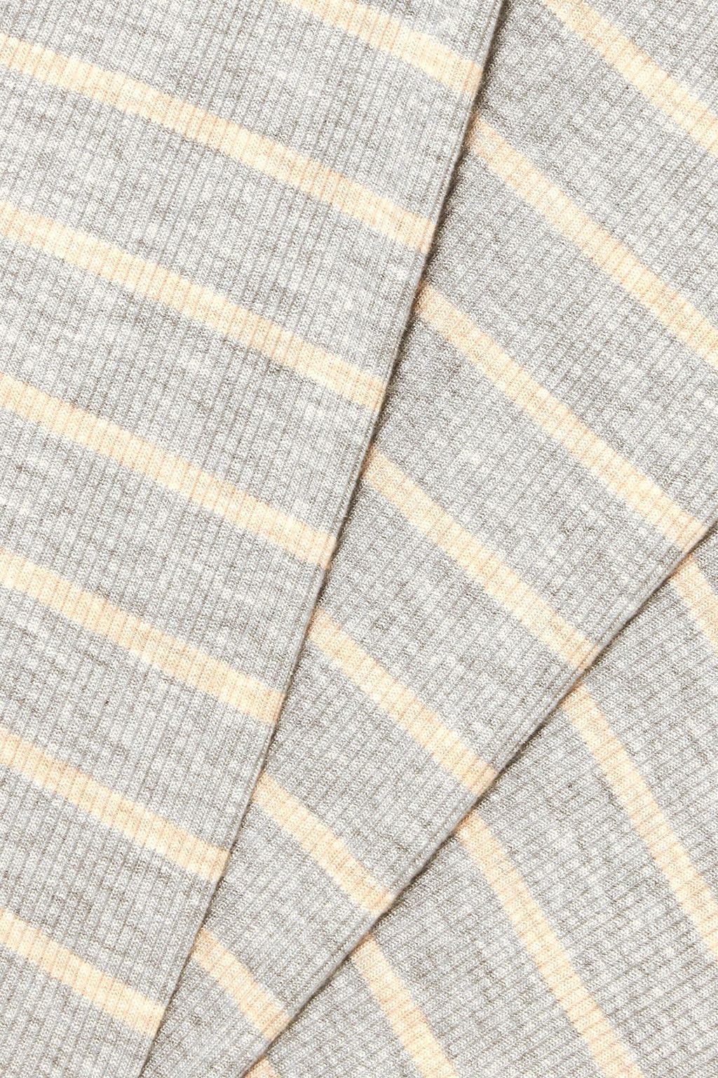 EBERJEY Logan striped ribbed stretch-jersey tank