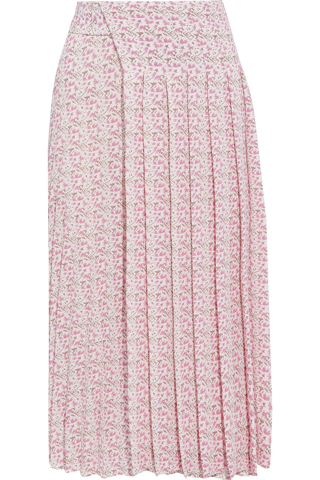 baby pink midi skirt