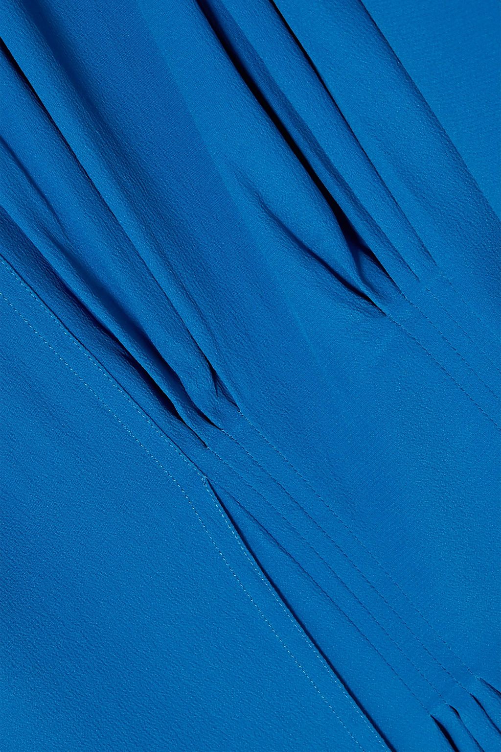 MARNI Pleated crepe de chine midi dress