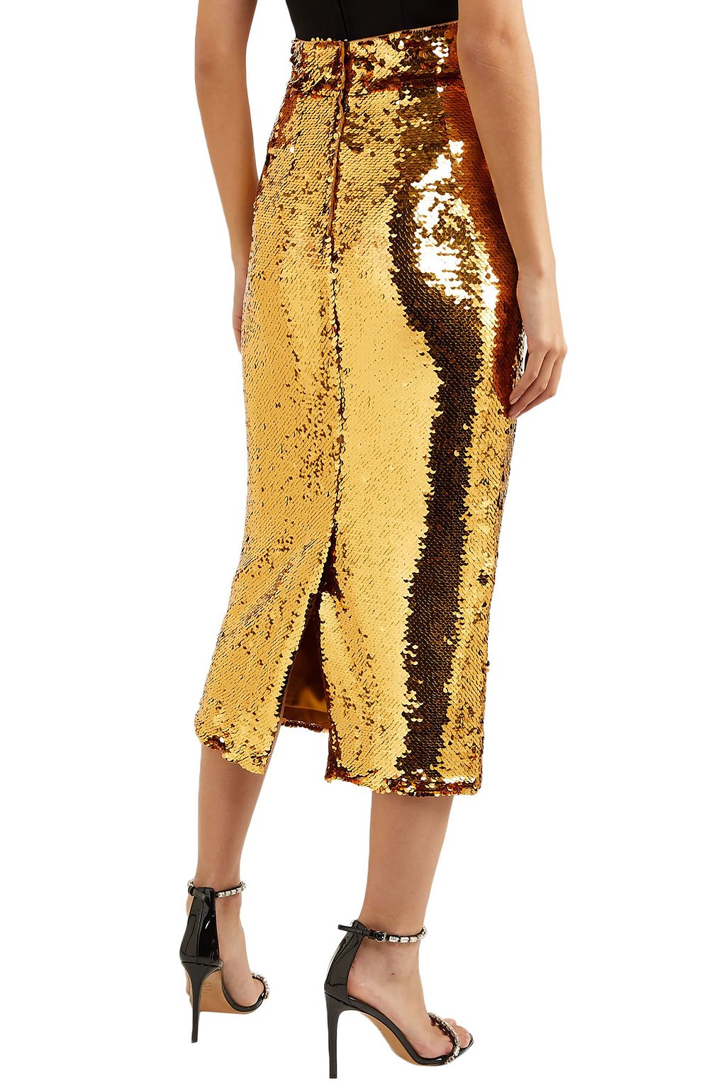 DOLCE&GABBANA Sequined tulle midi skirt