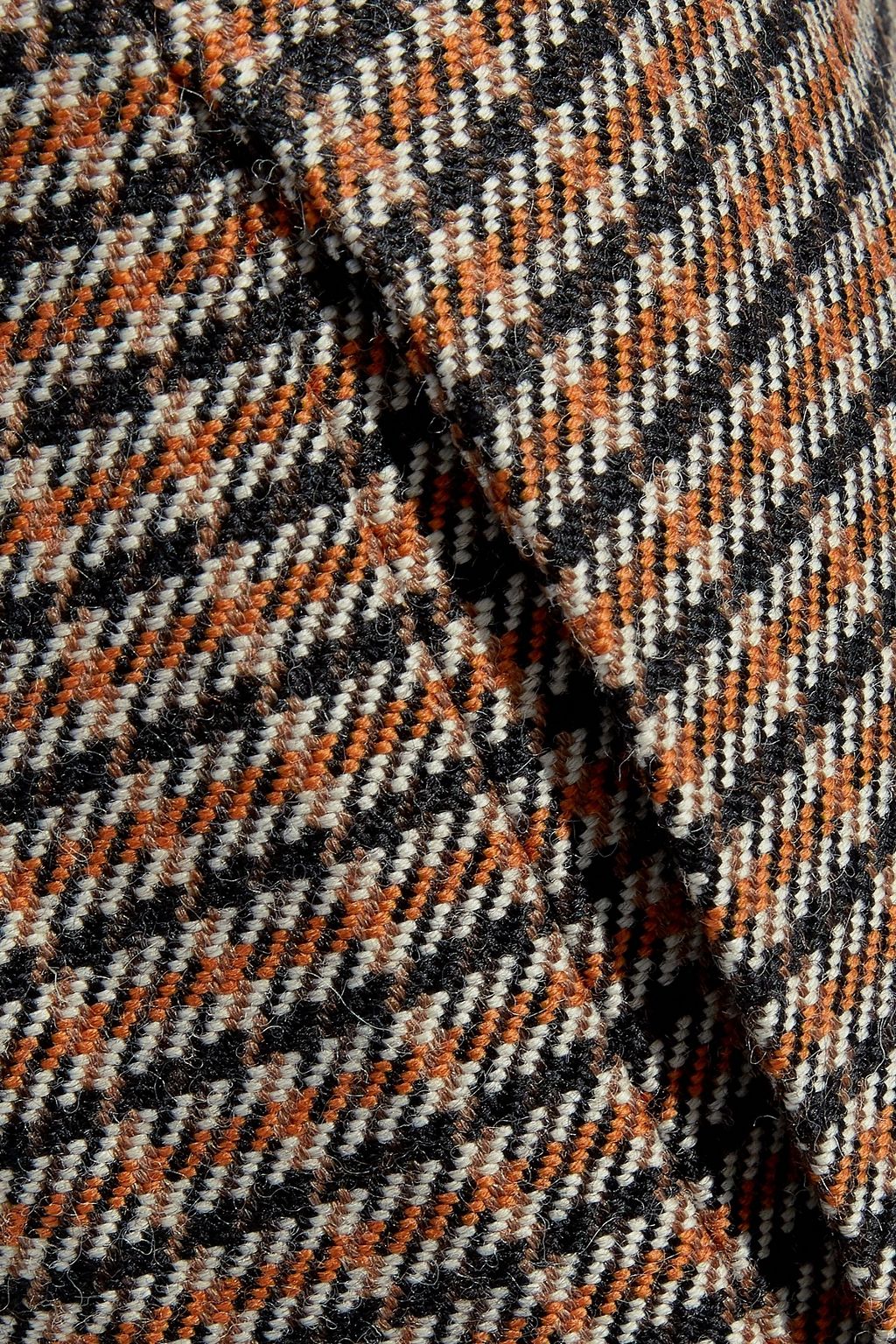 VICTORIA BECKHAM Checked wool flared pants