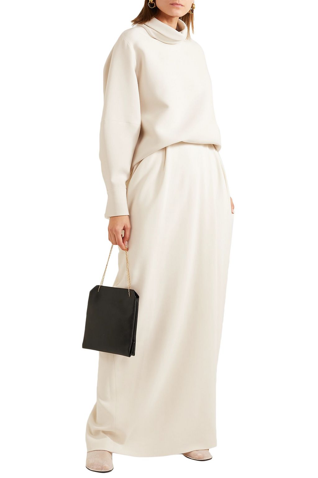 THE ROW Nika draped cady maxi skirt