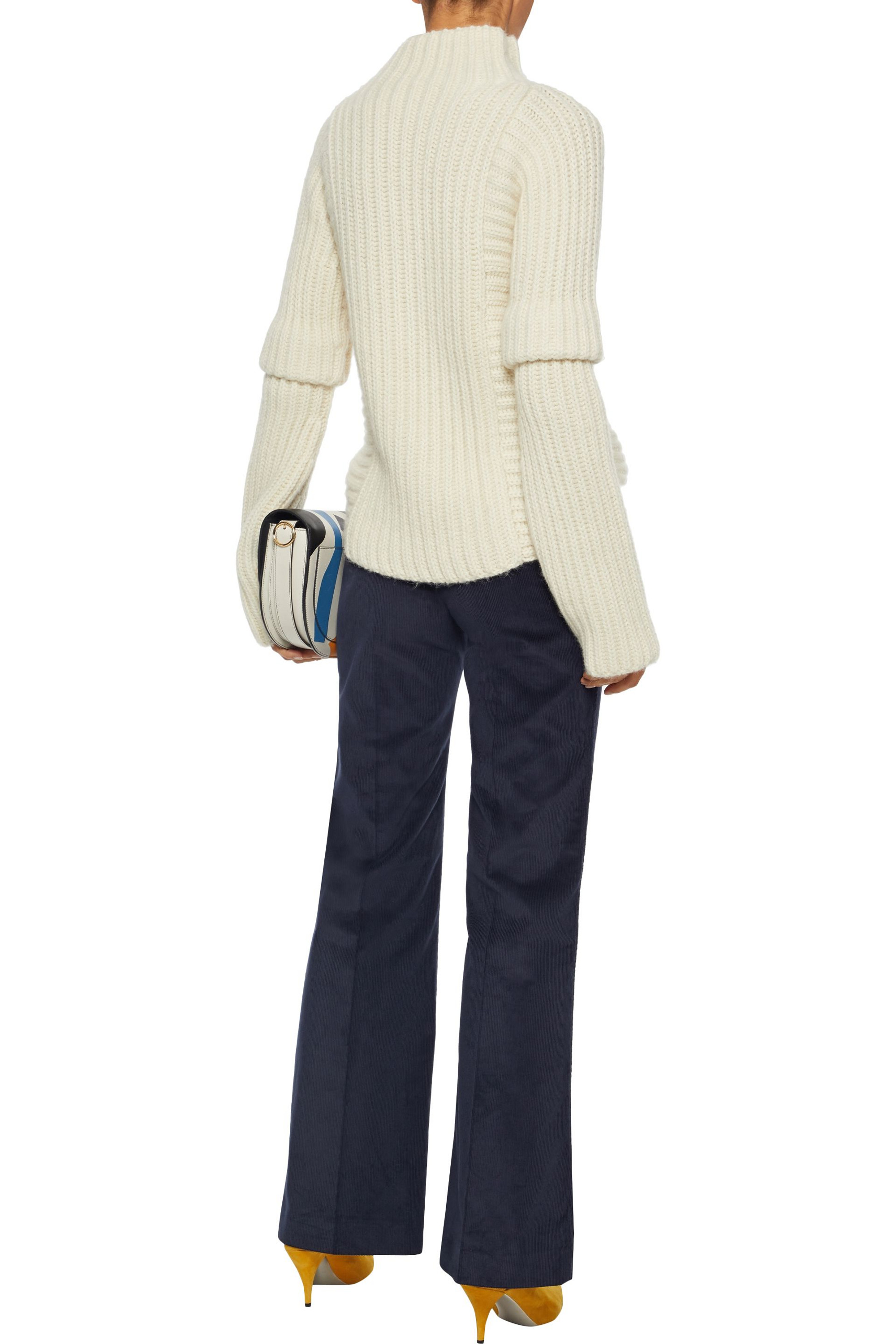 Victoria Beckham Cotton-corduroy flared pants thumbnail
