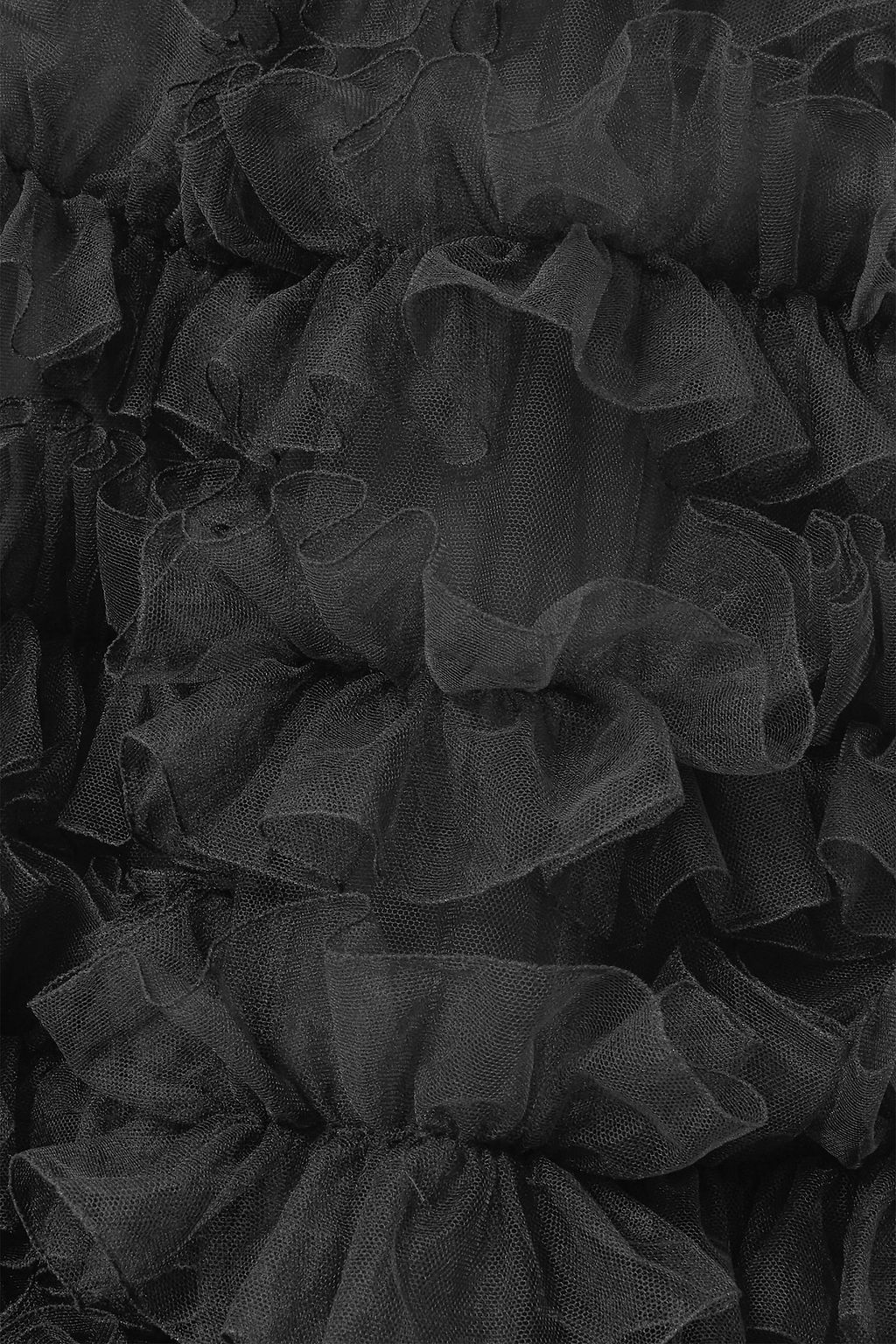 VALENTINO GARAVANI Tiered ruffled chiffon maxi skirt