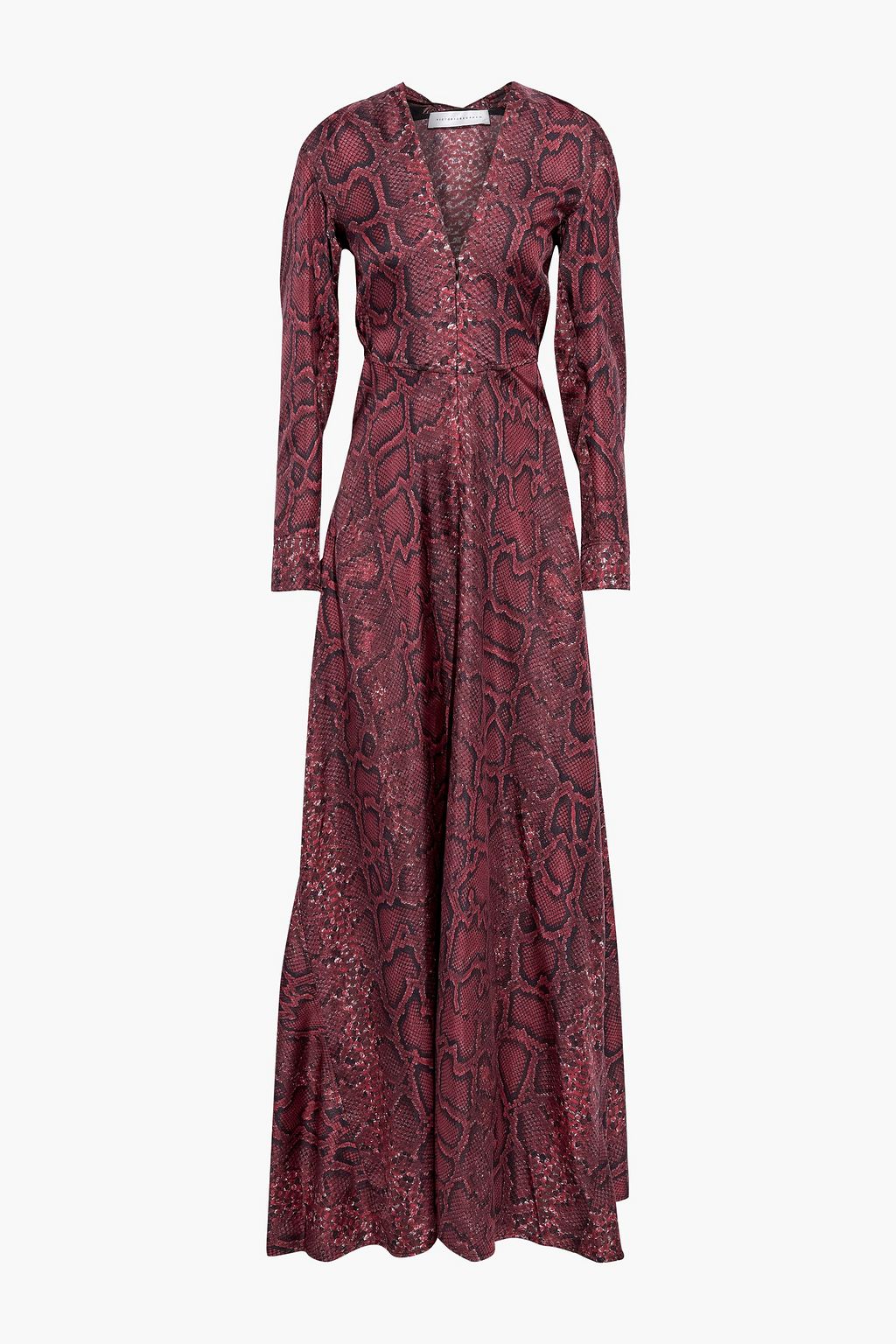 silk snake print dress