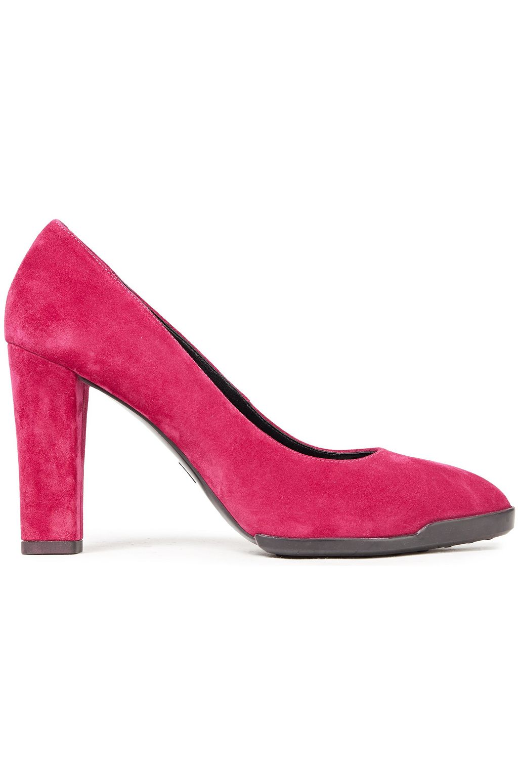 magenta suede pumps