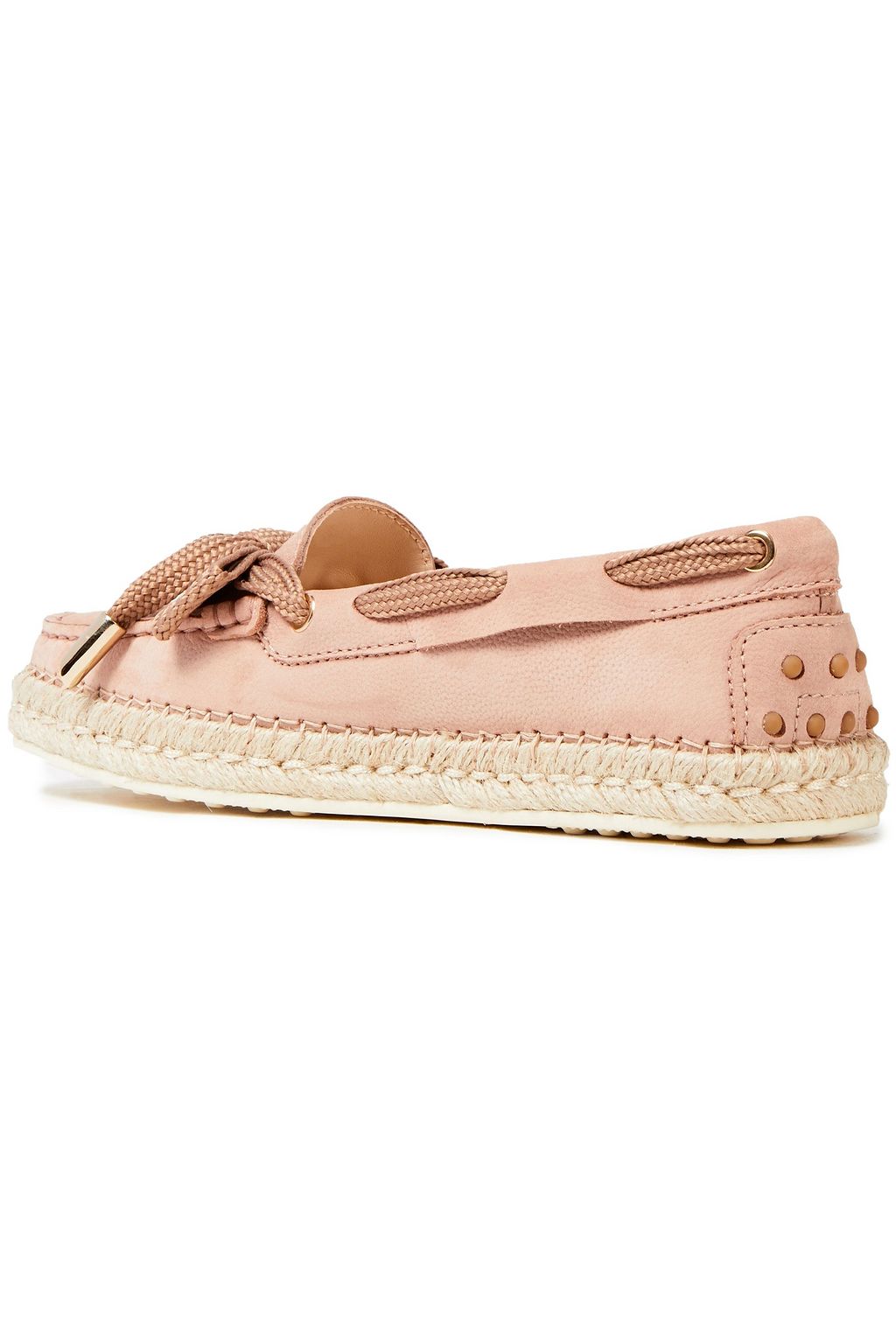 TOD'S حذاء لوفر من الشامواه مزيّن بعقدة فراشيّة