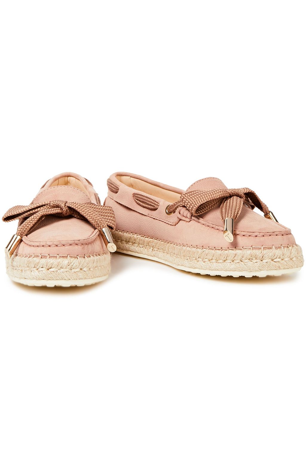 TOD'S حذاء لوفر من الشامواه مزيّن بعقدة فراشيّة
