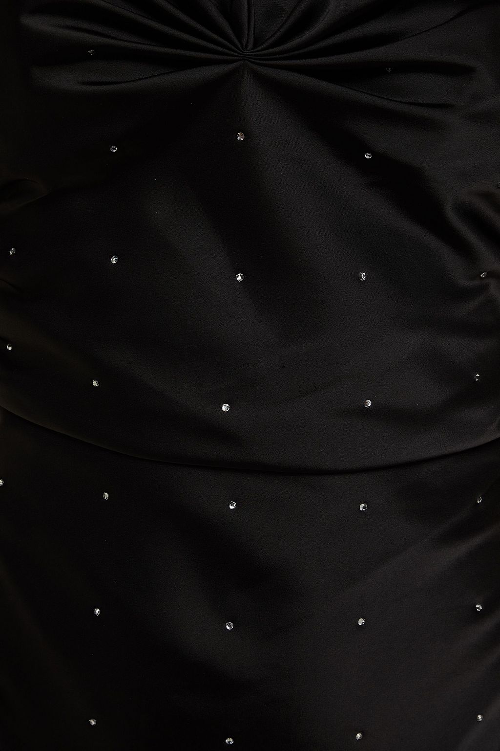 DIANE VON FURSTENBERG Zora ruched crystal-embellished satin mini dress