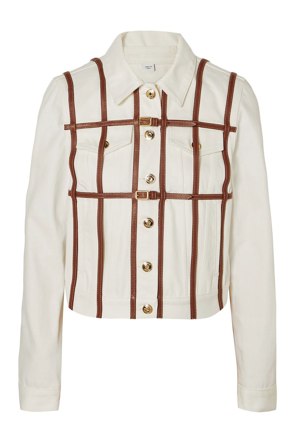 burberry white denim jacket