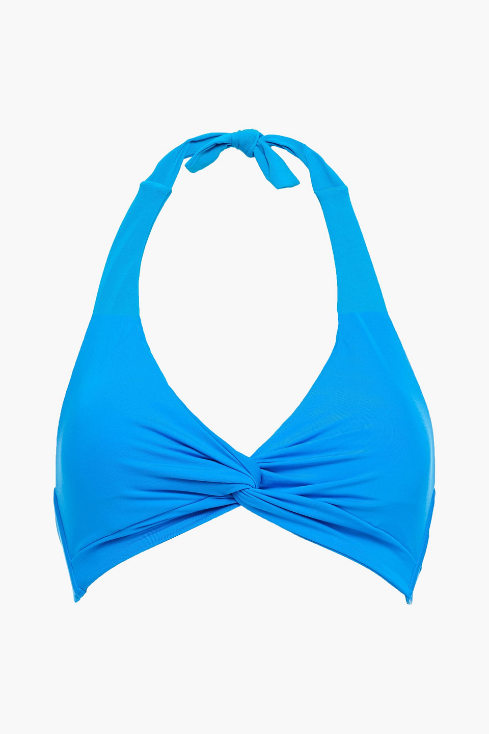 Jets Australia By Jessika Allen Woman Twisted Halterneck Bikini Top Azure Size 12