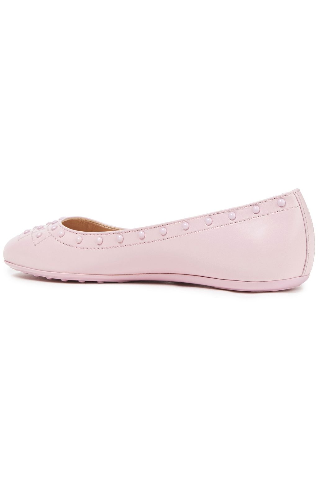 TOD'S Studded leather ballet flats