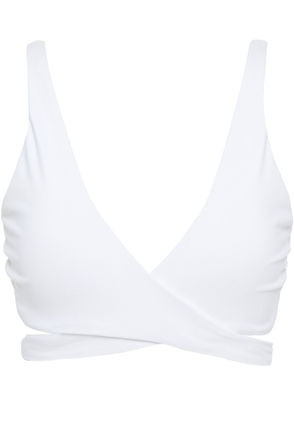 Jets Australia By Jessika Allen Woman Wrap Bikini Top White Size 12