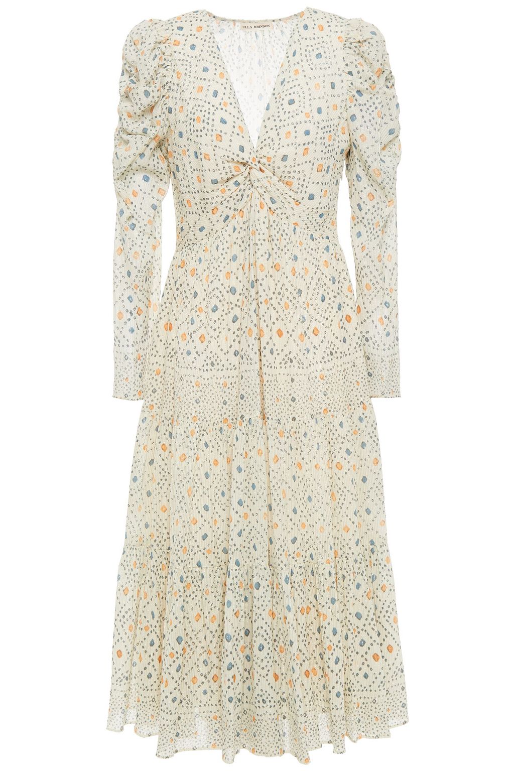 ulla johnson metallic dress