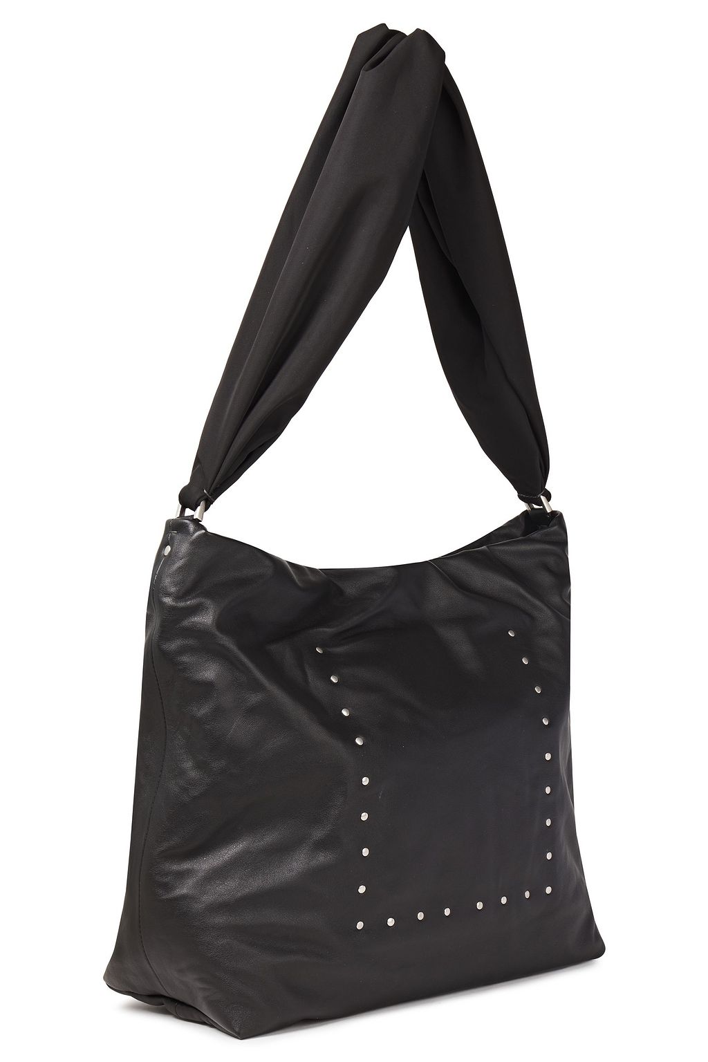 RICK OWENS Studded leather and shell shoulder bag