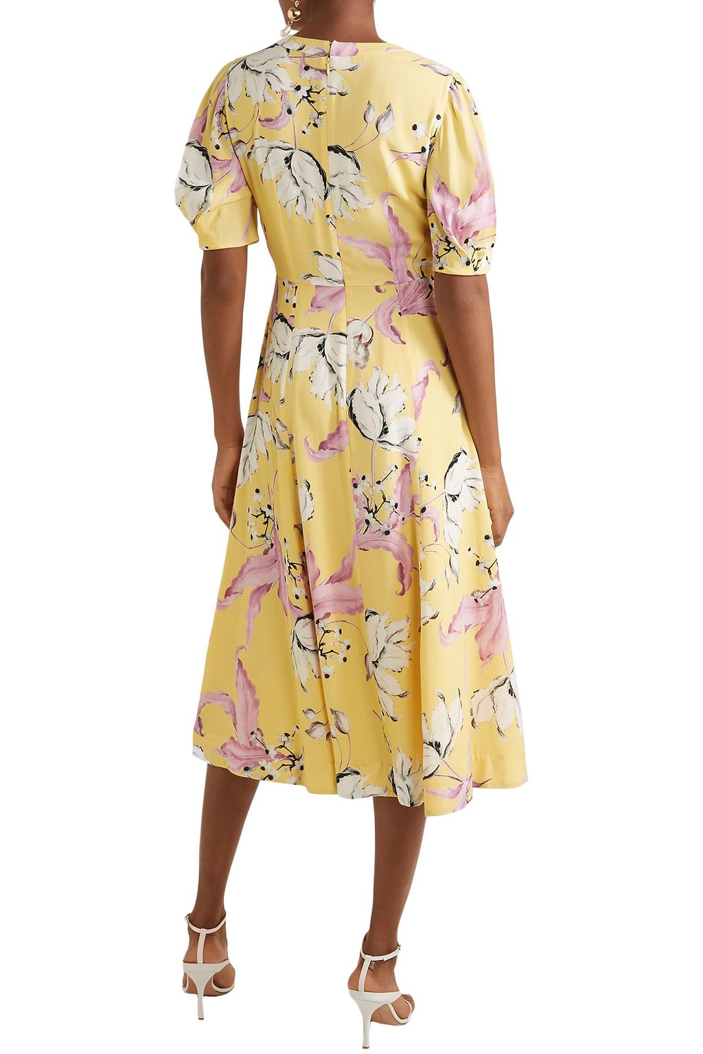 ERDEM Gracelyn floral-print crepe midi dress