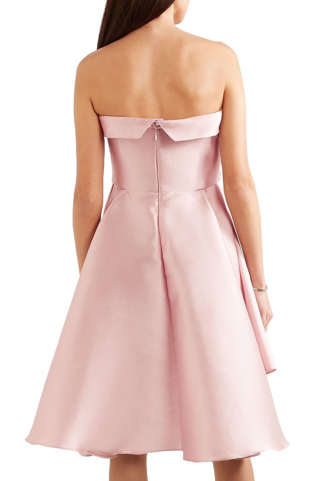 ALEXIS MABILLE Bow-detailed satin-twill mini dress