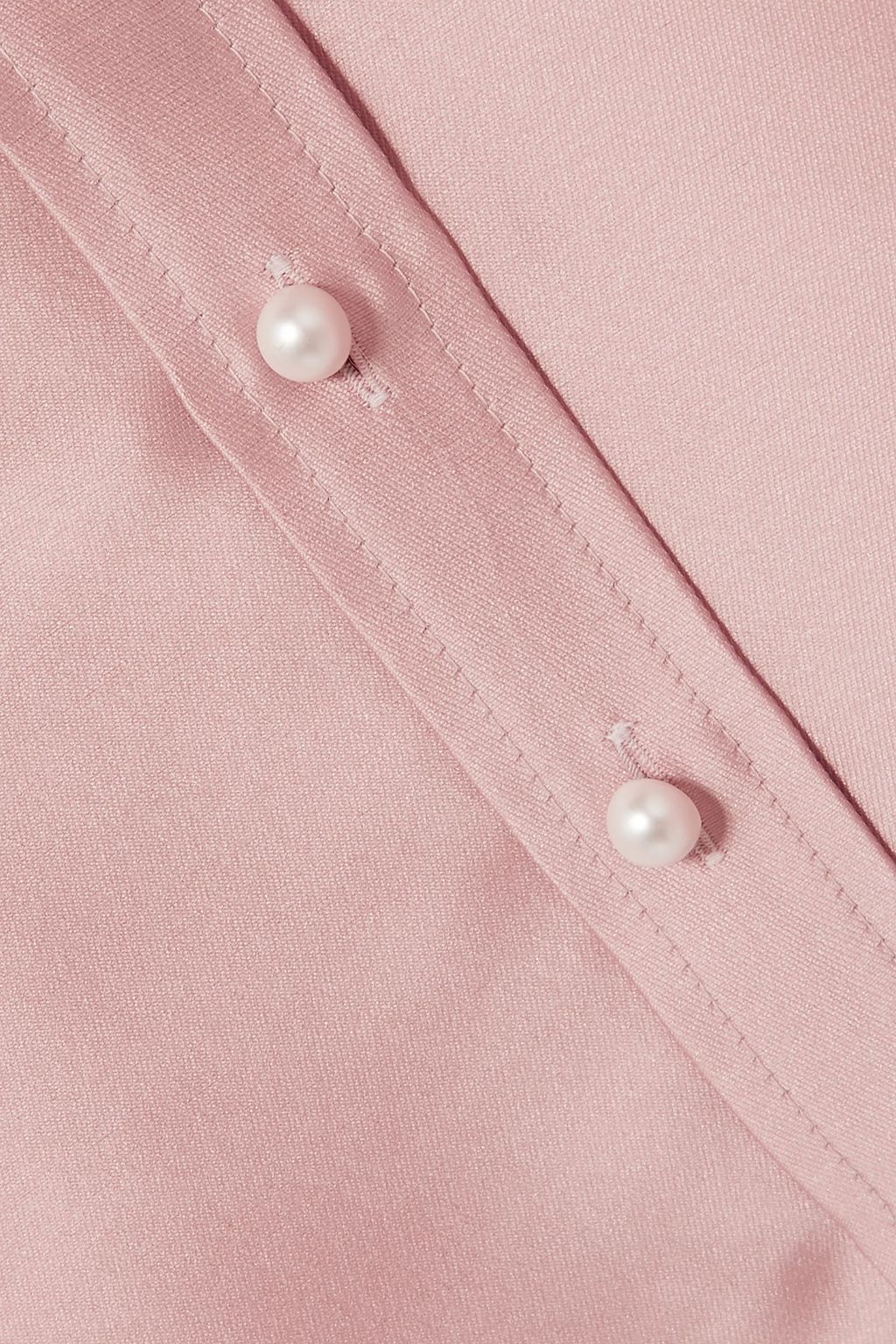 ALEXIS MABILLE Bow-detailed satin-twill mini dress