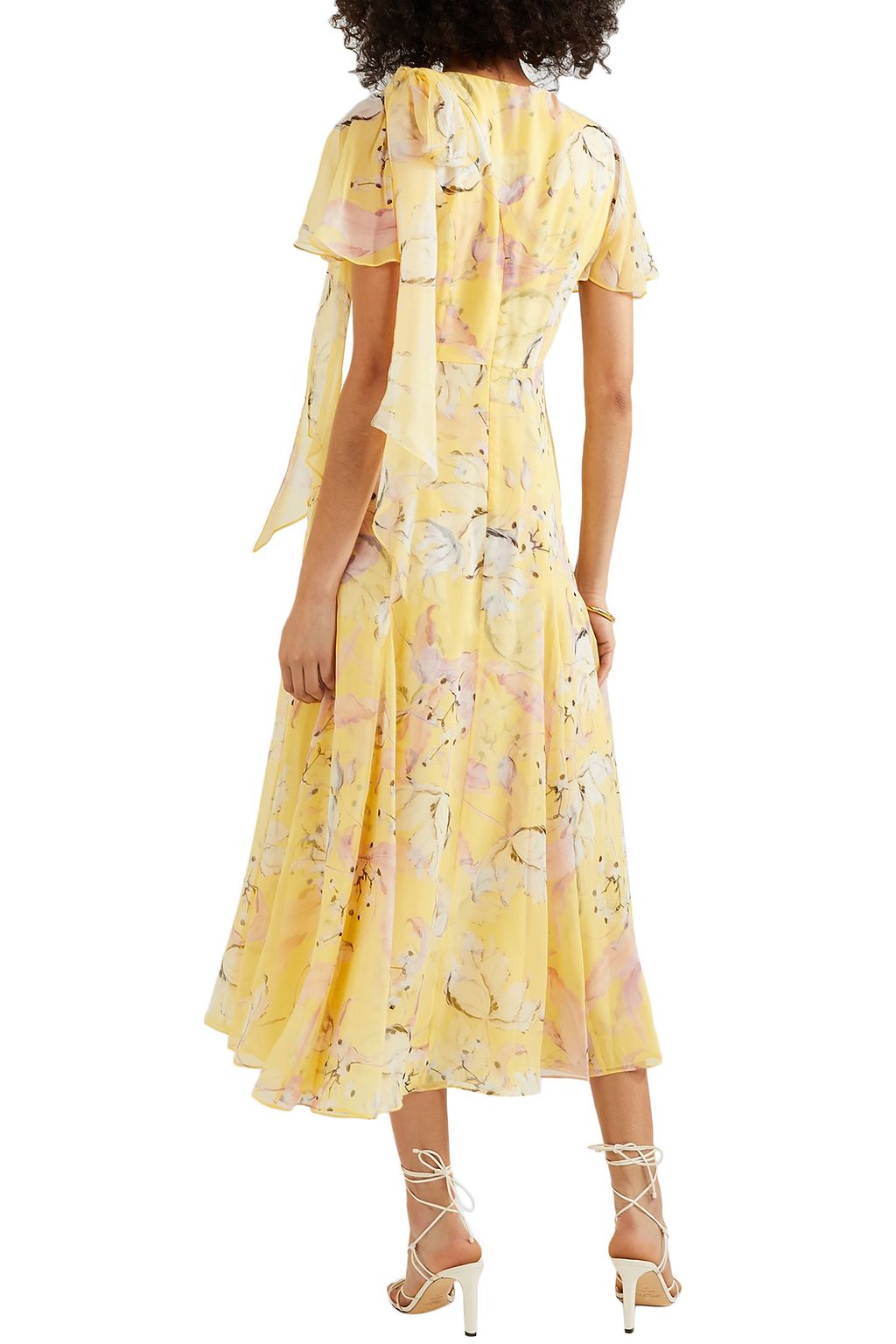 ERDEM Kirstie floral-print silk-voile midi dress