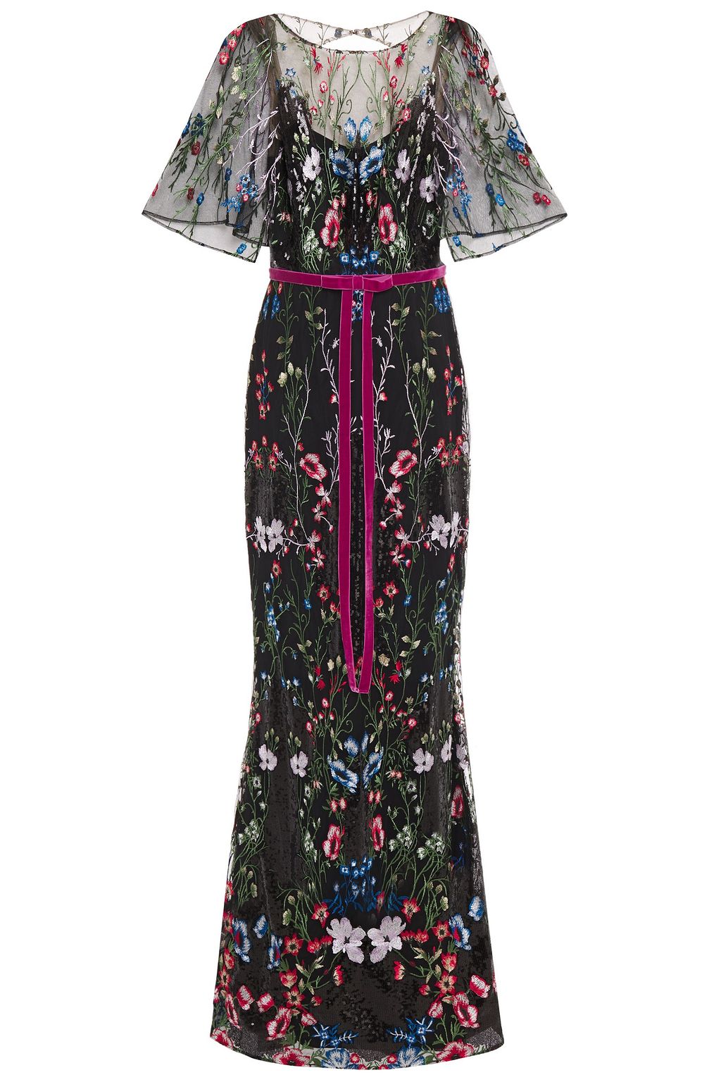 marchesa embellished tulle gown