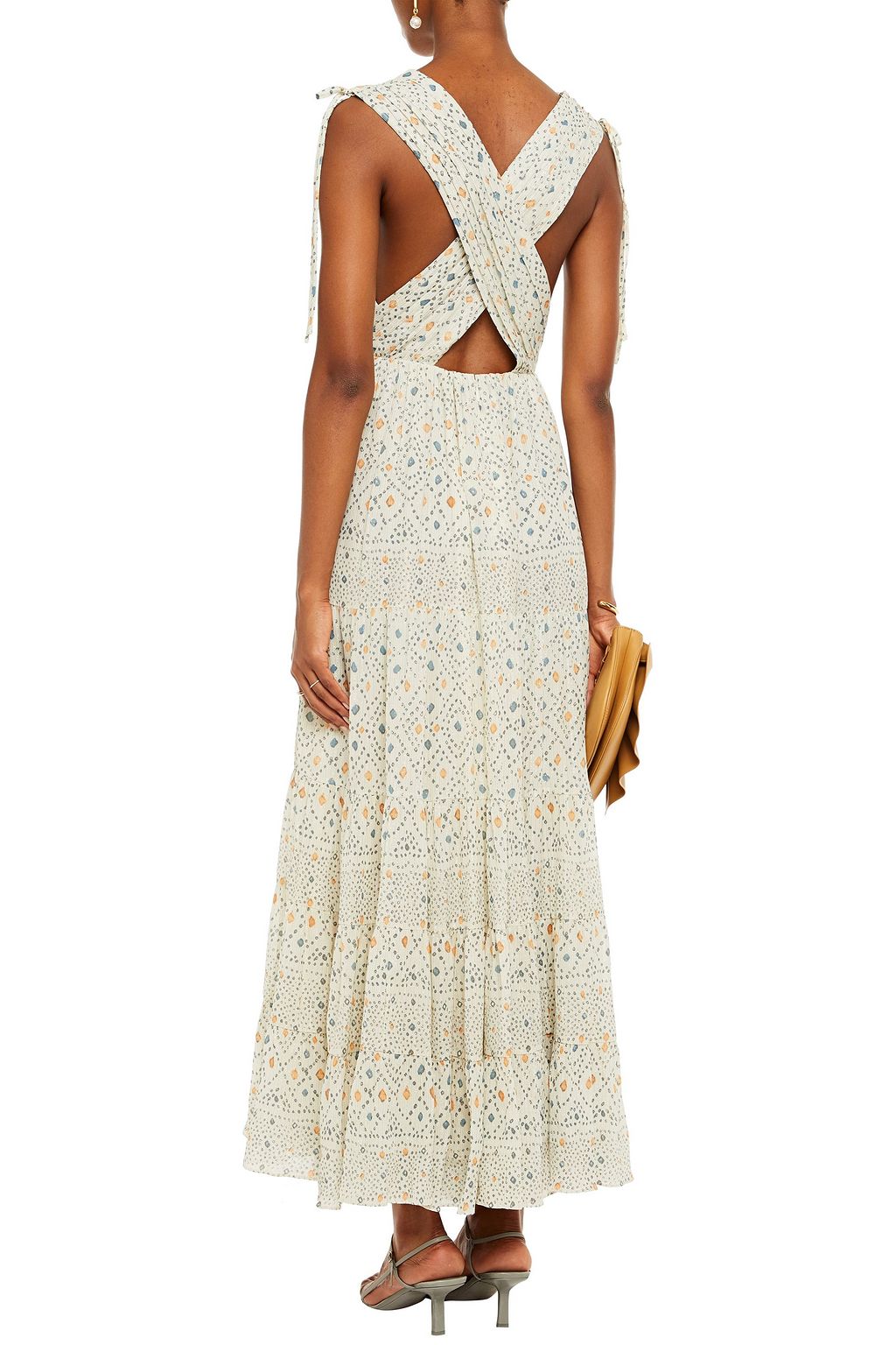 ulla johnson metallic dress