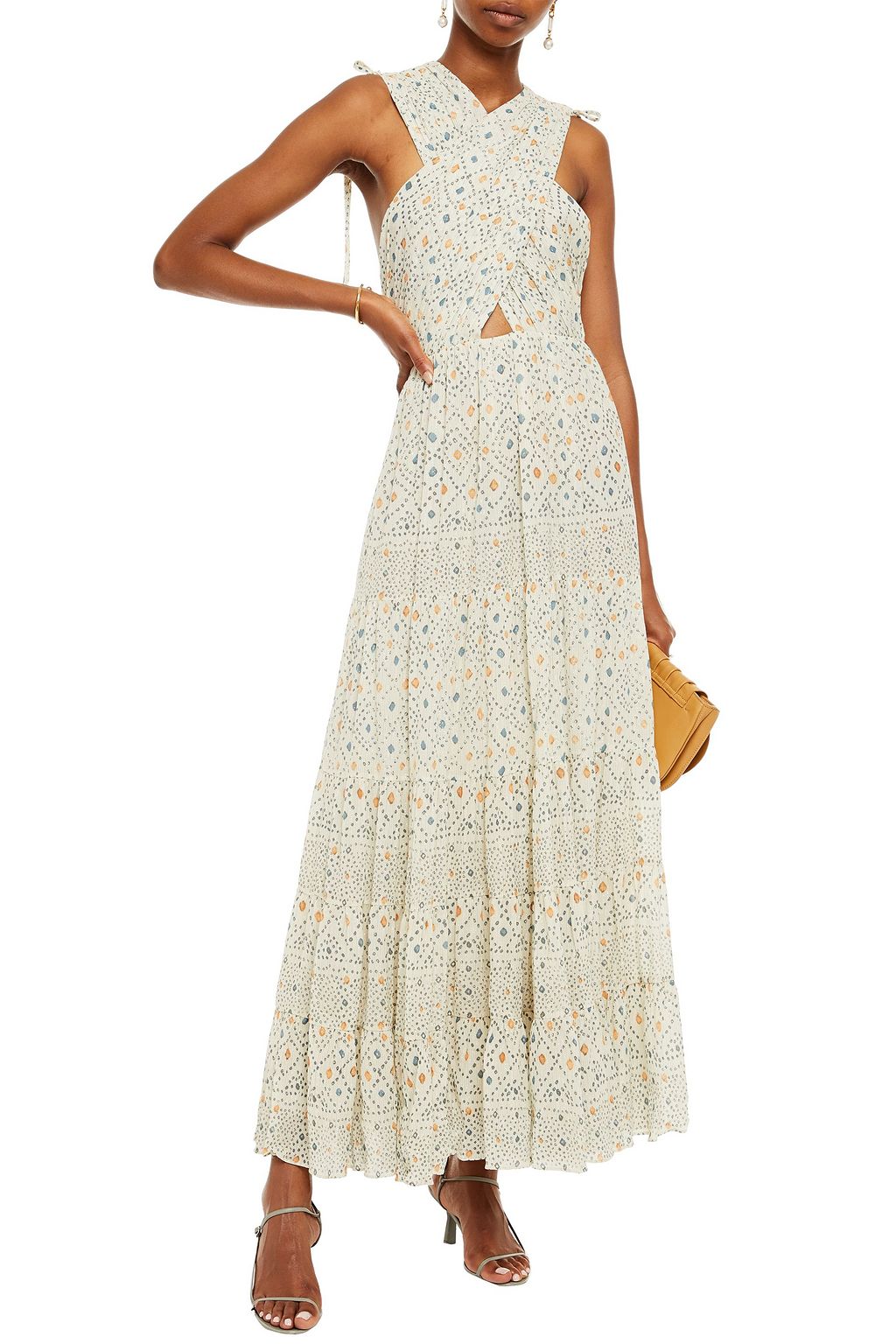 ulla johnson metallic dress